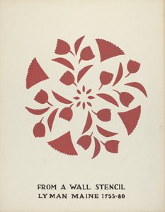 Diseño de Lyman, Maine 1755-1780: De la cartera propuesta "Plantillas de pared de Maine"