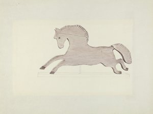 Veleta de caballo de Mildred E. Bent