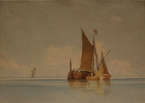 A Calm, fecha desconocida (acuarela y lápiz sobre papel)