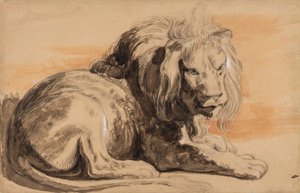 El león de Rubens, c.1840