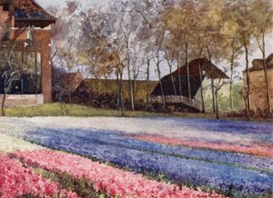Un jardín holandés en primavera