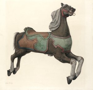 Caballo de carrusel de Mina Lowry