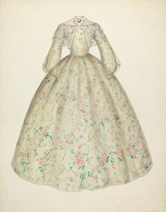 Vestido con Cuello de Capa de Mina Lowry