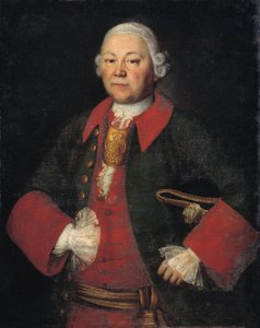 Retrato del Conde Iván Terentyevich Meshchersky de Mina Lukich Kolokolnikov