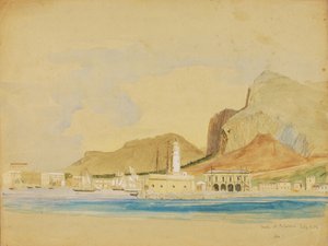 Muelle en Palermo, 1854 de Miner Kilbourne Kellogg