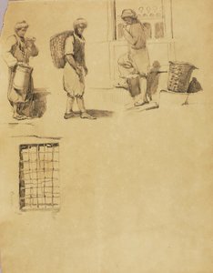 Figuras de campesinos de Miner Kilbourne Kellogg