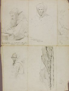 Estudios--Paisaje y retrato de Miner Kilbourne Kellogg