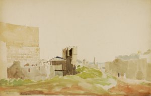 Torre de Hypacus, Jerusalén, n.d. de Miner Kilbourne Kellogg