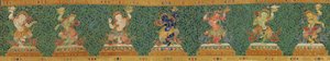 Detalle de Thangka imperial de seda bordada de Ming Dynasty Chinese School