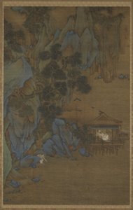 Disfrutando de la brisa en un pabellón junto al agua, siglo XVI-XVII