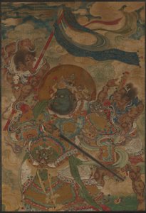 Rey Celestial Virudhaka de Ming Dynasty Chinese School