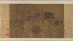 La doble pantalla: El emperador Li Jing observando a sus hermanos jugar Weiqi