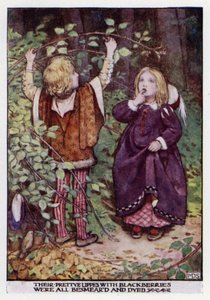 Los niños del bosque. Desconocido (litografía en color)