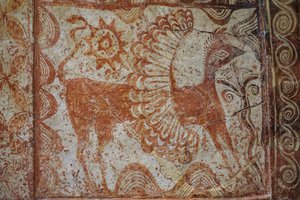 Cofre larnax con tapa a dos aguas. 1370-1300 a.C. de Minoan