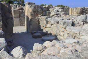 Sitio arqueológico minoico de Phaistos. Los almacenes del oeste. Phaistos, Creta