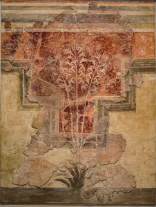 Composición minoica. Panel de los "Frescos de Lirios" de Minoan