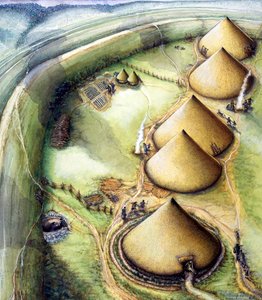 Castillo de Maiden siglo V a.C., c1990-2010 de Miranda Schofield