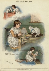 Ethel y su gato blanco