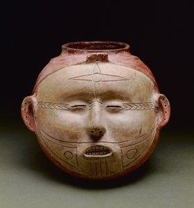 Vasija con efigie humana, período Mississippian tardío, 1300-1500 de Mississippian culture