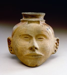 Efigie de cabeza humana, 1300-1500 de Mississippian culture