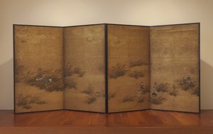 Escena de Los cuentos de Ise de Mitsuyoshi (Kyuyoku) (1539 1613) Tosa