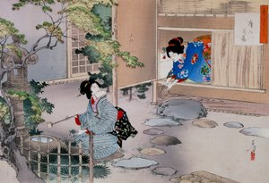 La entrada a las salas de té, c. 1886-1908