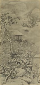 paisaje nevado de Mochizuki Gyokusen