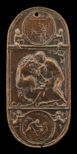 Hércules y el león de Nemea, finales del siglo XV - principios del siglo XVI de Moderno