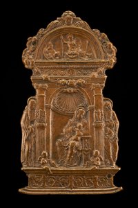 Madonna y el niño con santos, finales del siglo XV - principios del siglo XVI de Moderno
