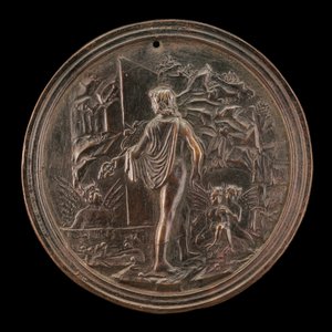Orfeo descendiendo al Hades, finales del siglo XV - principios del siglo XVI de Moderno
