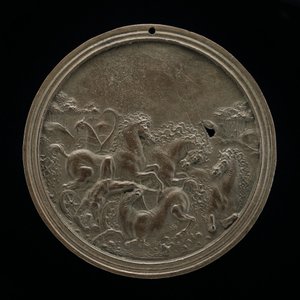 La muerte de Hipólito, o La caída de Faetón, finales del siglo XV - principios del siglo XVI de Moderno