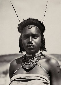 Construyendo un Imperio en la era fascista: una niña Cunama, 09/05/1936 de Modestino Baldinetti