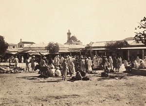 Construyendo un Imperio en la era fascista: plaza del mercado en Cheren, 09/05/1936 de Modestino Baldinetti