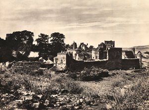Construyendo un Imperio en la era fascista: el Castillo del Rey Fasiladas en Gondar, Etiopía, 09/05/1936 (foto en b/n) de Modestino Baldinetti