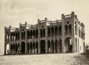 Construyendo un Imperio en la era fascista: la Estación de Policía de Agordat, 09/05/1936 (foto en b/n) de Modestino Baldinetti