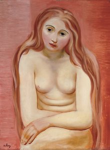 Desnudo sentado; Nu assis de Moise Kisling