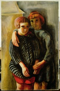 Dos niños (óleo sobre lienzo)