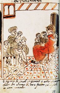 La multiplicación de los israelitas en Egipto. El Códice Choumach Pentateuco de Moisés dal C de Moise del Castellazzo