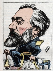 Retrato de Leon Gambetta (1838-1882) político francés