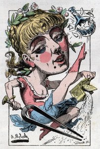 Alegoría de la opereta en boga a finales del siglo XIX