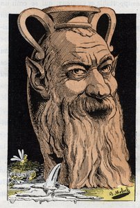 Retrato de Alphonse Jean-Baptiste Karr, escritor francés (1808-1890) de Moloch