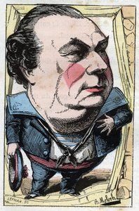 Retrato de François Dumaine (1831-1893), comediante francés de Moloch