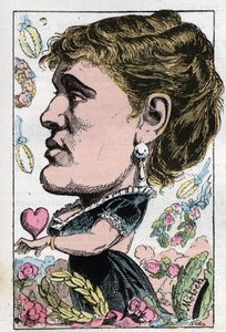 Retrato de Gabrielle Maria Krauss, cantante austriaca (1842-1906) de Moloch