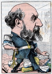 Retrato de Guillaume Victor Augier (1820-1889) dramaturgo francés de Moloch