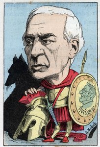 Retrato de Jules Barthélemy Saint Hilaire (Saint-Hilaire) (1805 - 1895), erudito y político francés de Moloch