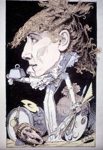 Caricatura de Henriette Rosine Bernard alias Sarah Bernhardt de Moloch