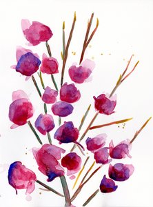 Magnolia, 2022 (acuarela sobre papel Langton de 300 g/m² prensado en frío)