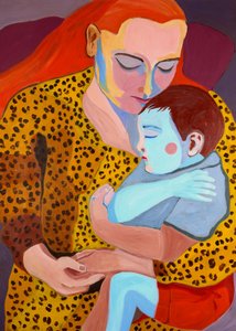 Tierno abrazo entre madre e hijo de Monica Prentice