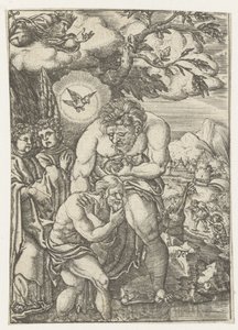 Bautismo de Cristo en el Jordán de Monogrammist AC