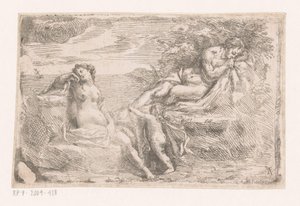 escenas mitologicas de Monogrammist AF (etser)